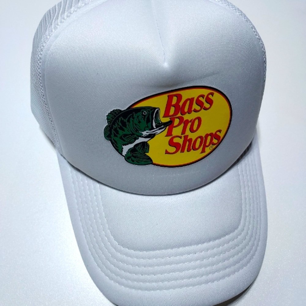 Bass pro shops hat Men Women Trucker Hat Unisex White